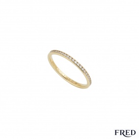 Fred Yellow Gold Full Diamond Eternity Ring 0.32ct G+/VS+ Fred Yellow Gold Full Diamond Eternity Ring 0.32ct G+/VS+